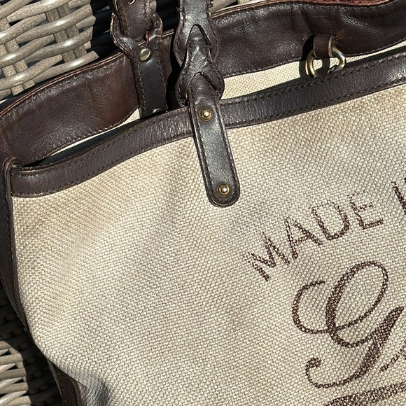 Auth Gucci Canvas & Leather Tote - Picture 7 of 17